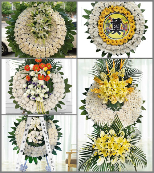 福建漳州诏安县桥东镇村中村花圈速递